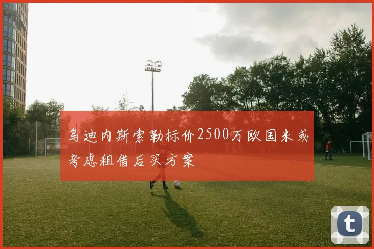 乌迪内斯索勒标价2500万欧国米或考虑租借后买方案